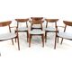 Set of 4+2 Harry Ostergaard for Randers Møbelfabrik chairs - danish design