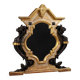 19th century lacquered and gilded Italian mirror