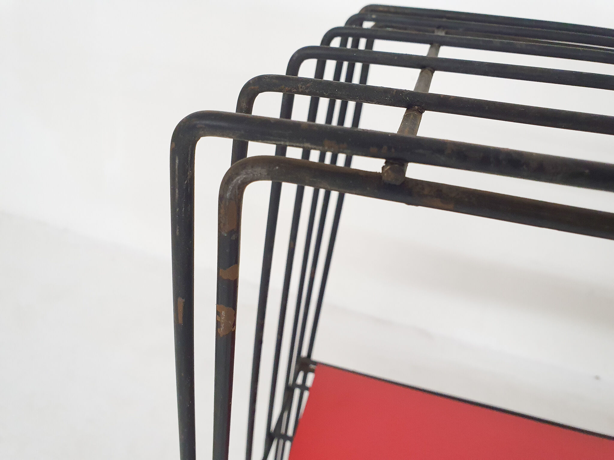 Black metal room divider or bookcase by Tjerk Reijenga for Pilastro, The Netherlands 1960's