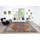 Vintage Handmade Turkish Wool Area Rug. Traditional One of a kind Large Carpet