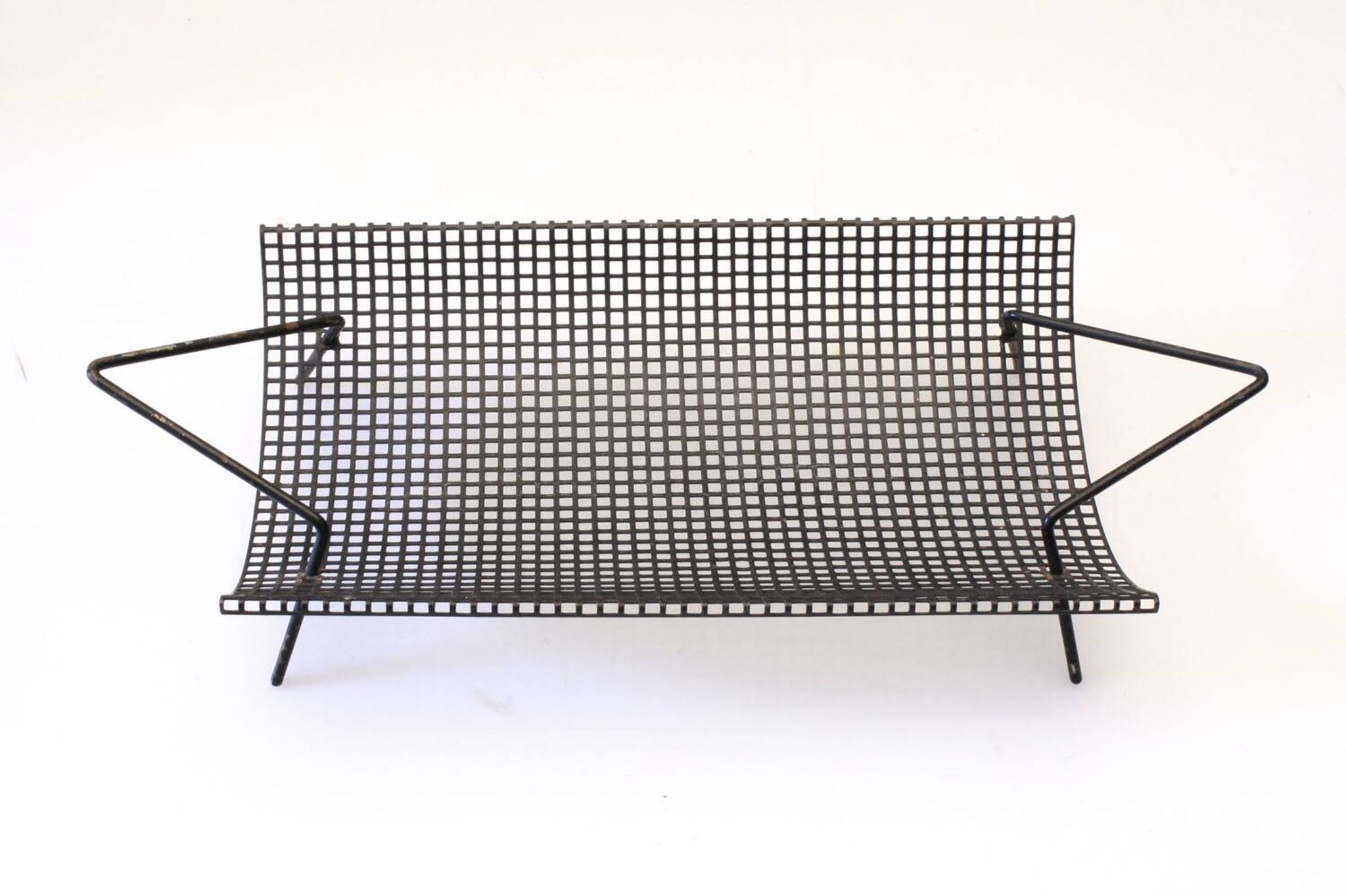 Mid-Century Modern Folded Metal Fruit Tray in the Style of Mathieu Matégot