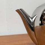 Postmodern Italian Bomb Teapot in Stainless Steel and Bakelite by Carlo Alessi for Alessi