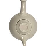 Mid-century Modern cream gres teapot, Franco Bucci Italy ca. 1970