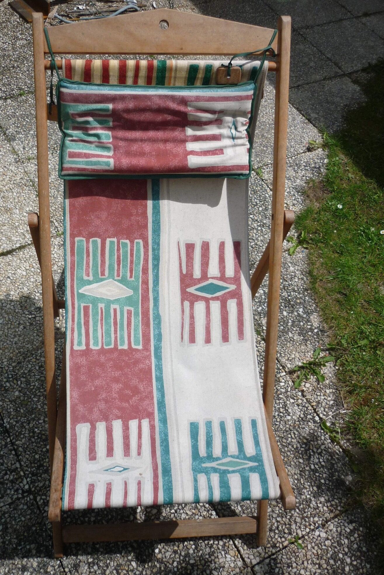 Vintage colorful lounger