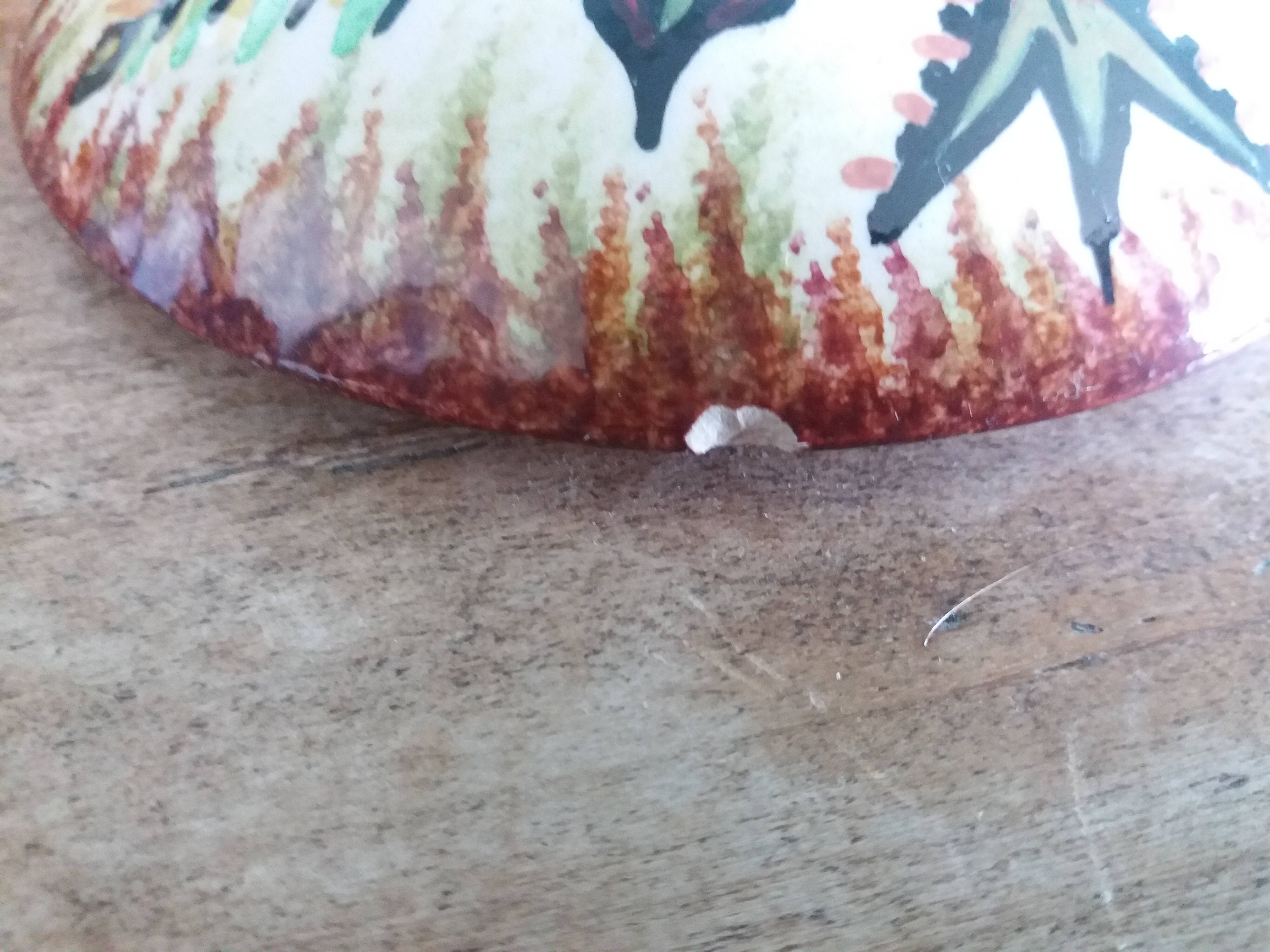 Covered pot workshop Paul Fouillen Quimper signed Maurice Fouillen