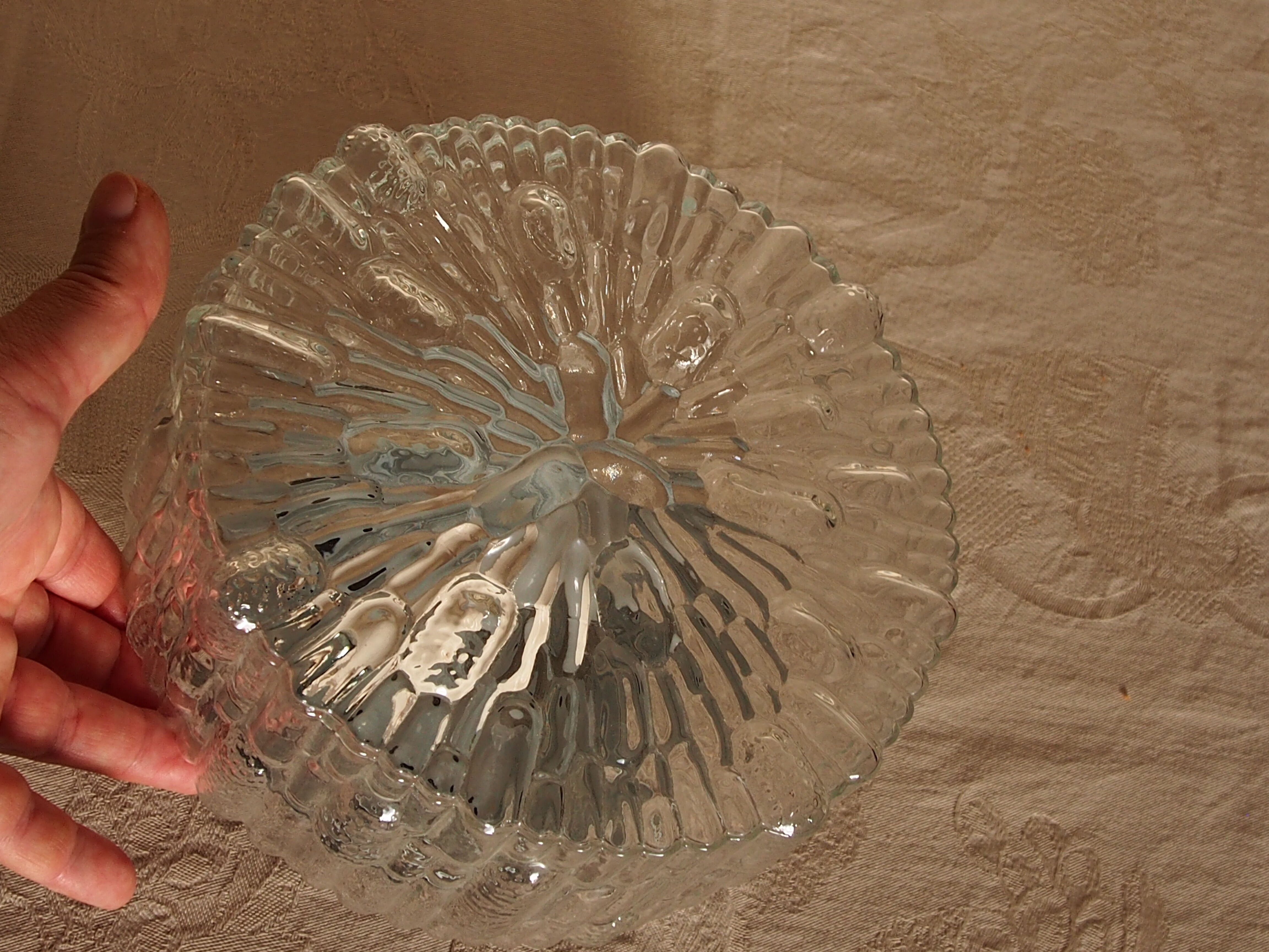 Vintage glass ceiling lamp