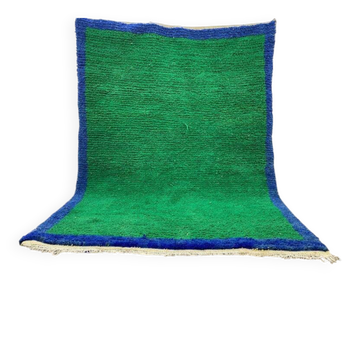 Tapis bérbere vert en laine 200cmx300cm