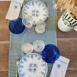 6 coasters engraved in silver metal