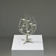 White brutalist tree candle holder “tree of life” 1970s.