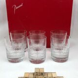 Six Baccarat whisky glasses, Nancy model, 1960