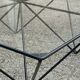 Metal and glass coffee table, 1980