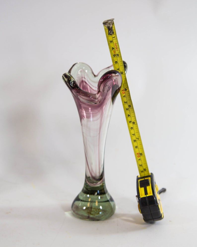 Set of 3 Murano vases 70s