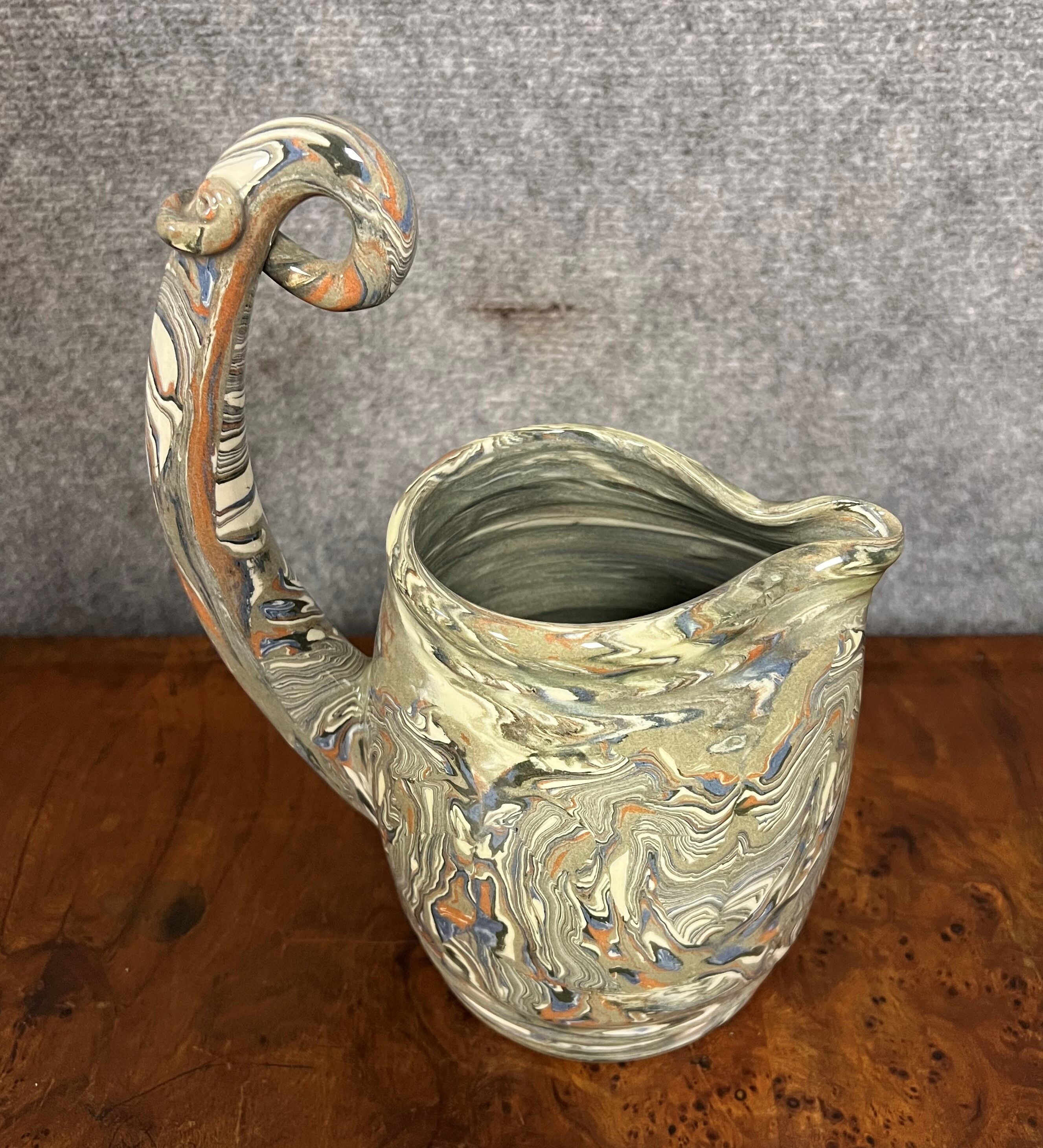 Vintage shaped piece in roanne earthenware