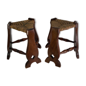 Paire de tabourets de