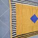 Handmade traditional natural wool rug 2/3 m