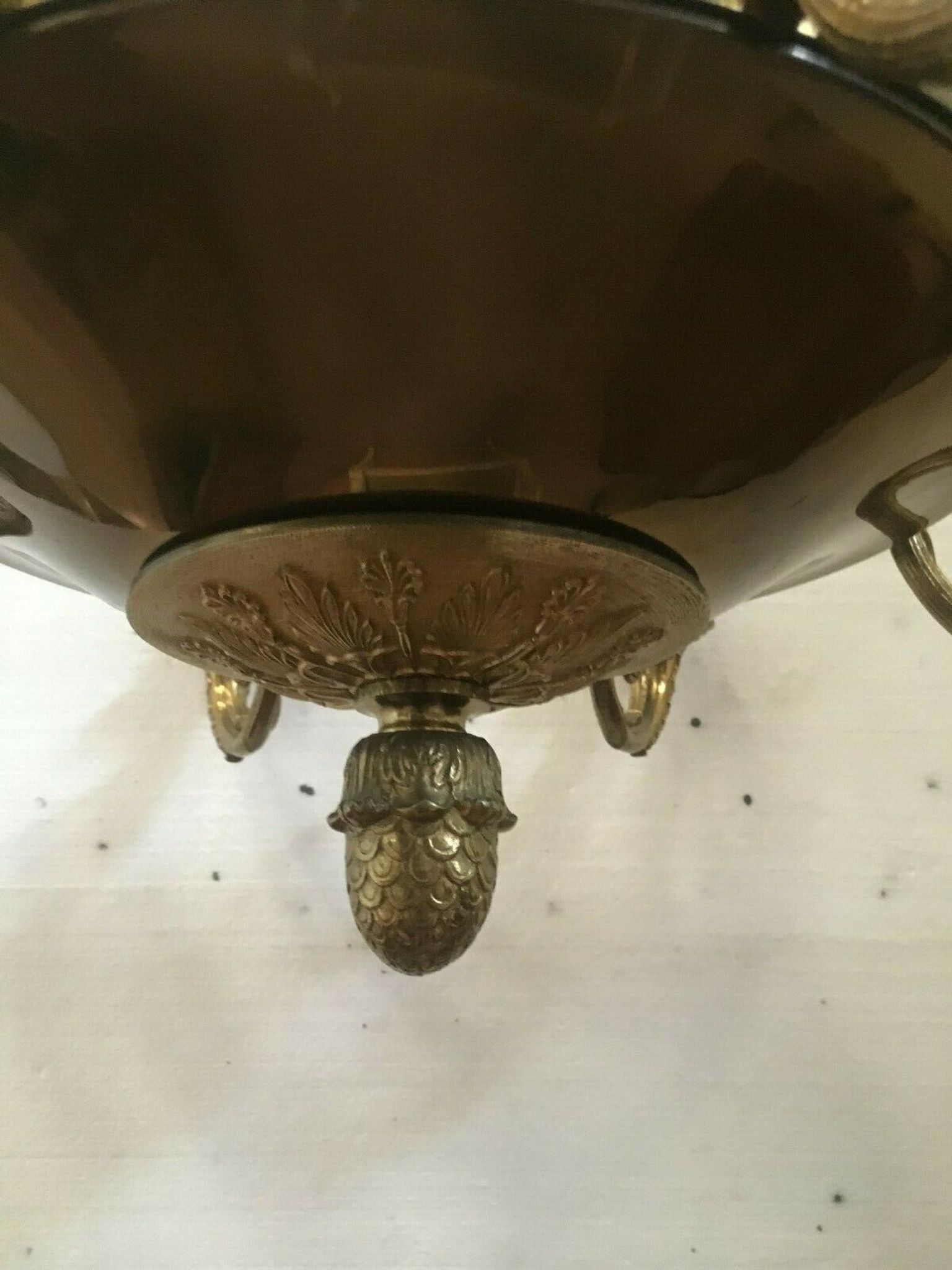 Empire style bronze chandelier Light fixture Palmette chandelier