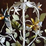 Four-burner vegetable chandelier in painted metal