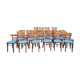 Lot de 24 chaises de bistrot restaurant vintage