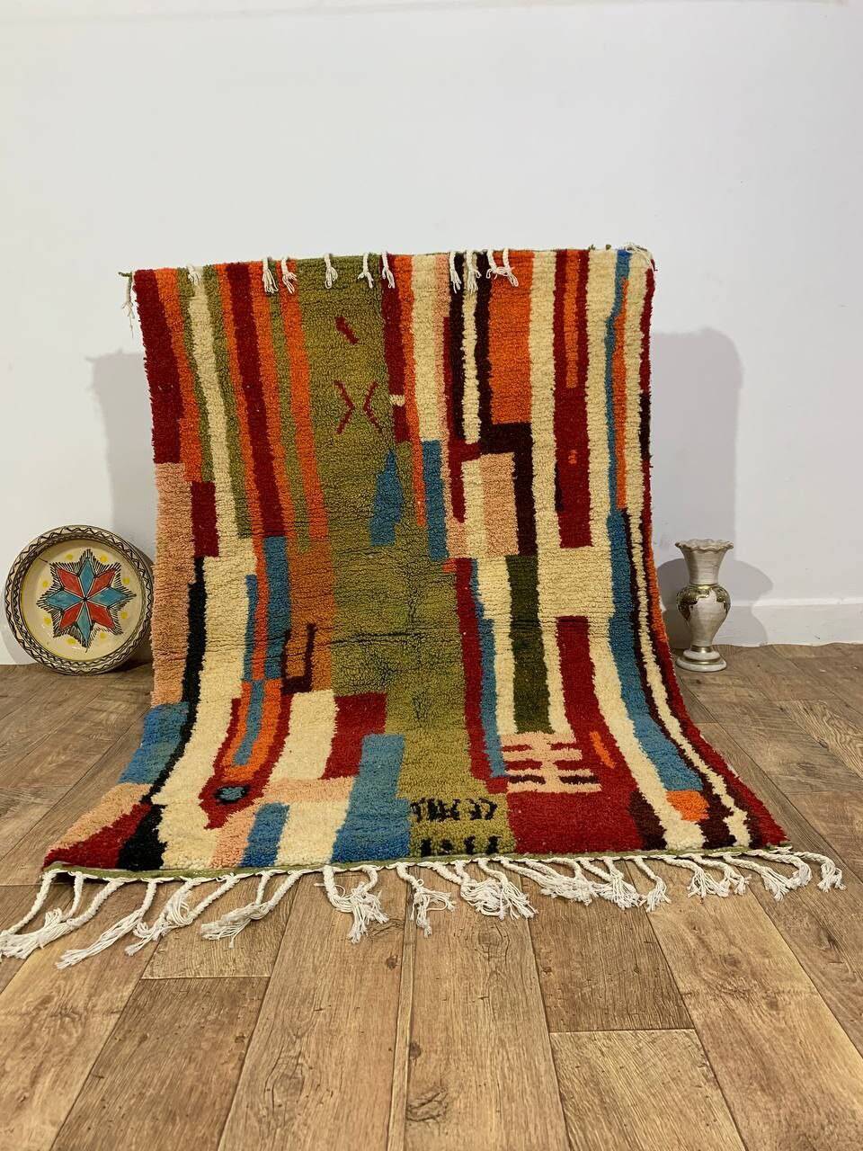 Handmade moroccan berber rug 170 x 120 cm