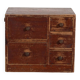 Petite commode japonaise en cèdre (ko-dansu), période Taishō–Showa, circa 1920–1945