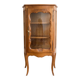 Small silver display cabinet in Louis XV style made of wood.