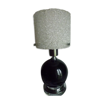 Lampe de chevet vintage en Perspex résine granité 1950
