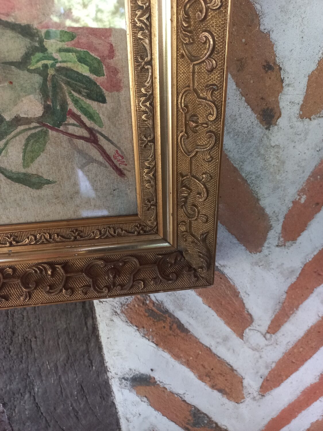 Watercolor painting bouquet of flowers