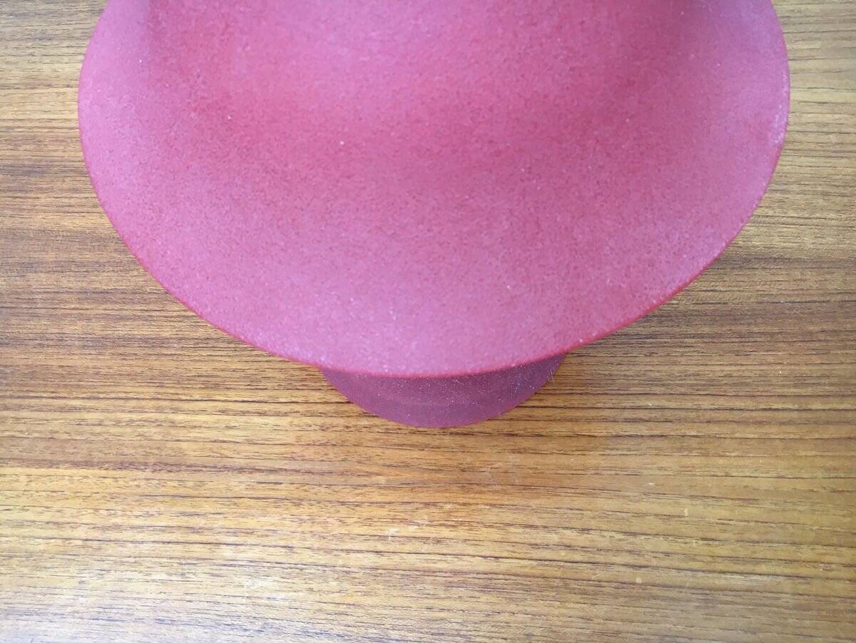 Vintage glass mushroom table lamp