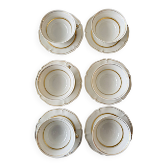 12-piece vintage coffee service from the Royal Limoges factory.