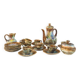 Gaston Gaubier Morvan stoneware coffee set