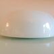 Plafonnier demi lune en opaline blanche vintage années 60/70