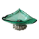 Murano/Glass Line Art Glass Sea Shell Trinket Dish. Diam 20