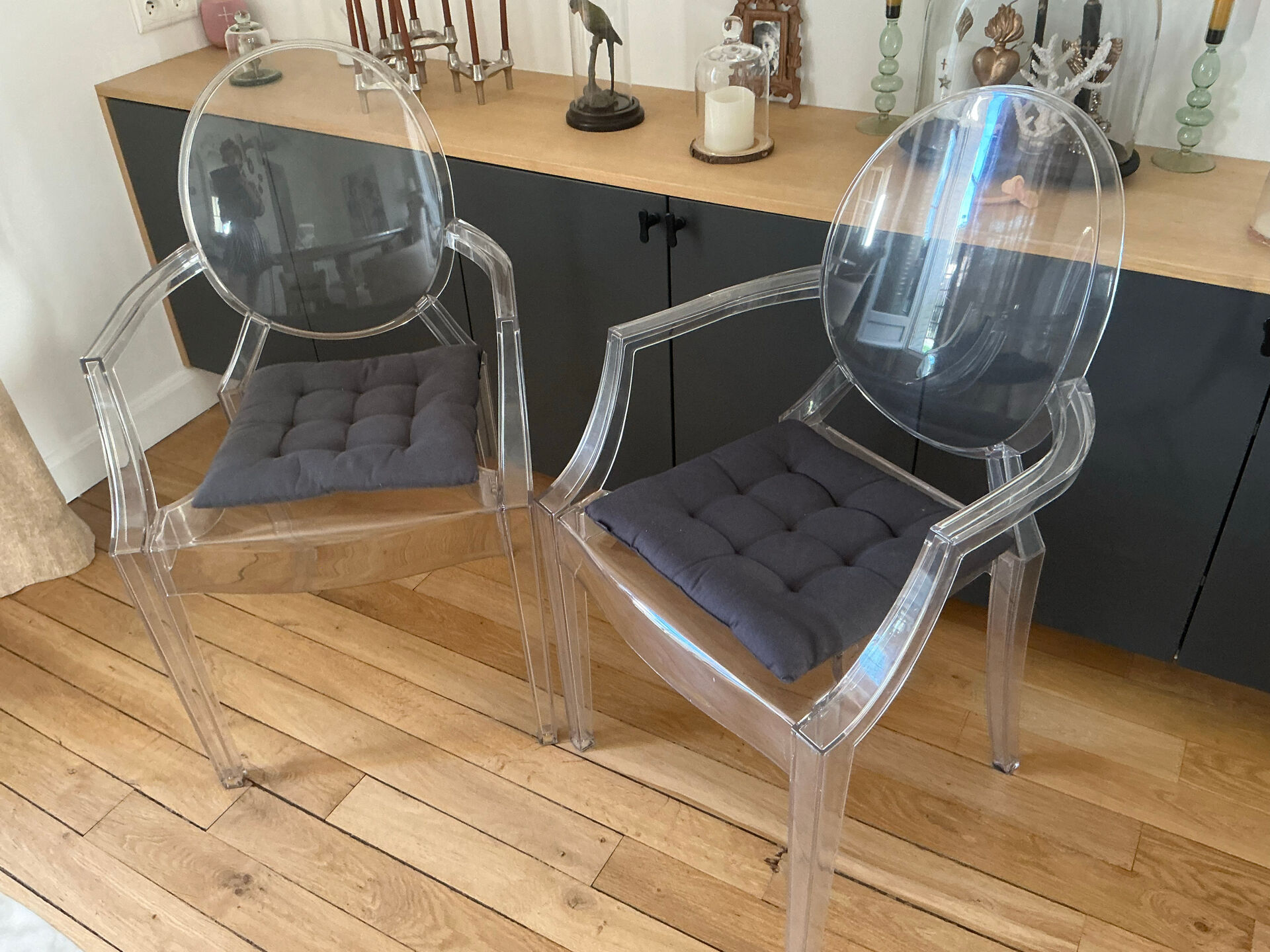 2 fauteuils Kartell Louis Ghost