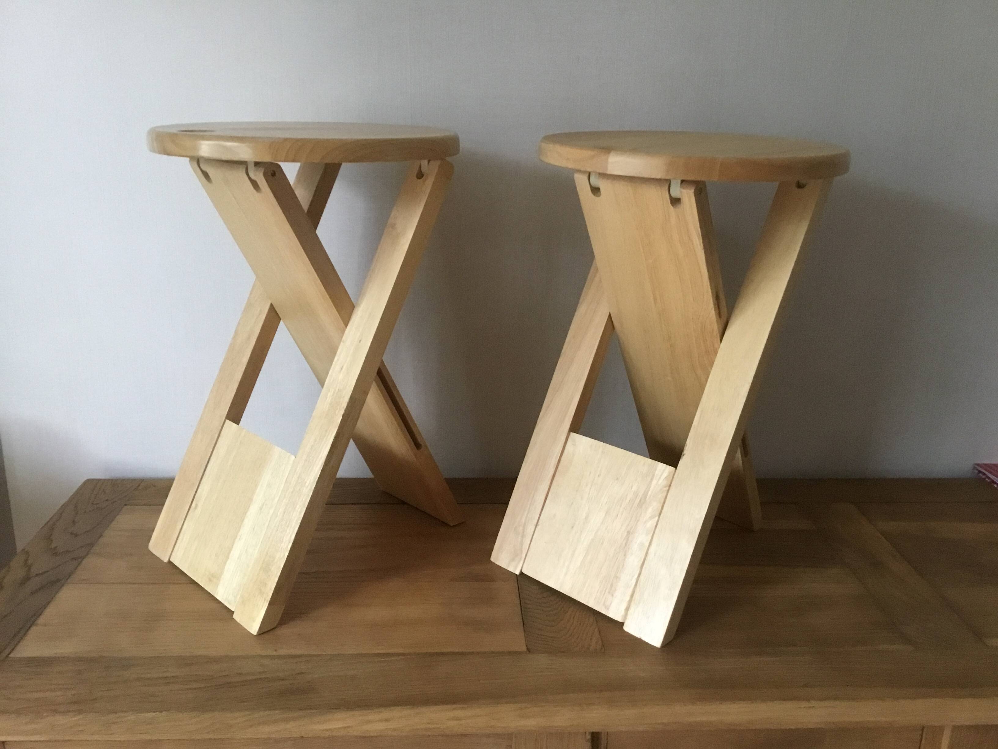 Suzi folding stools by Adrian Reed
