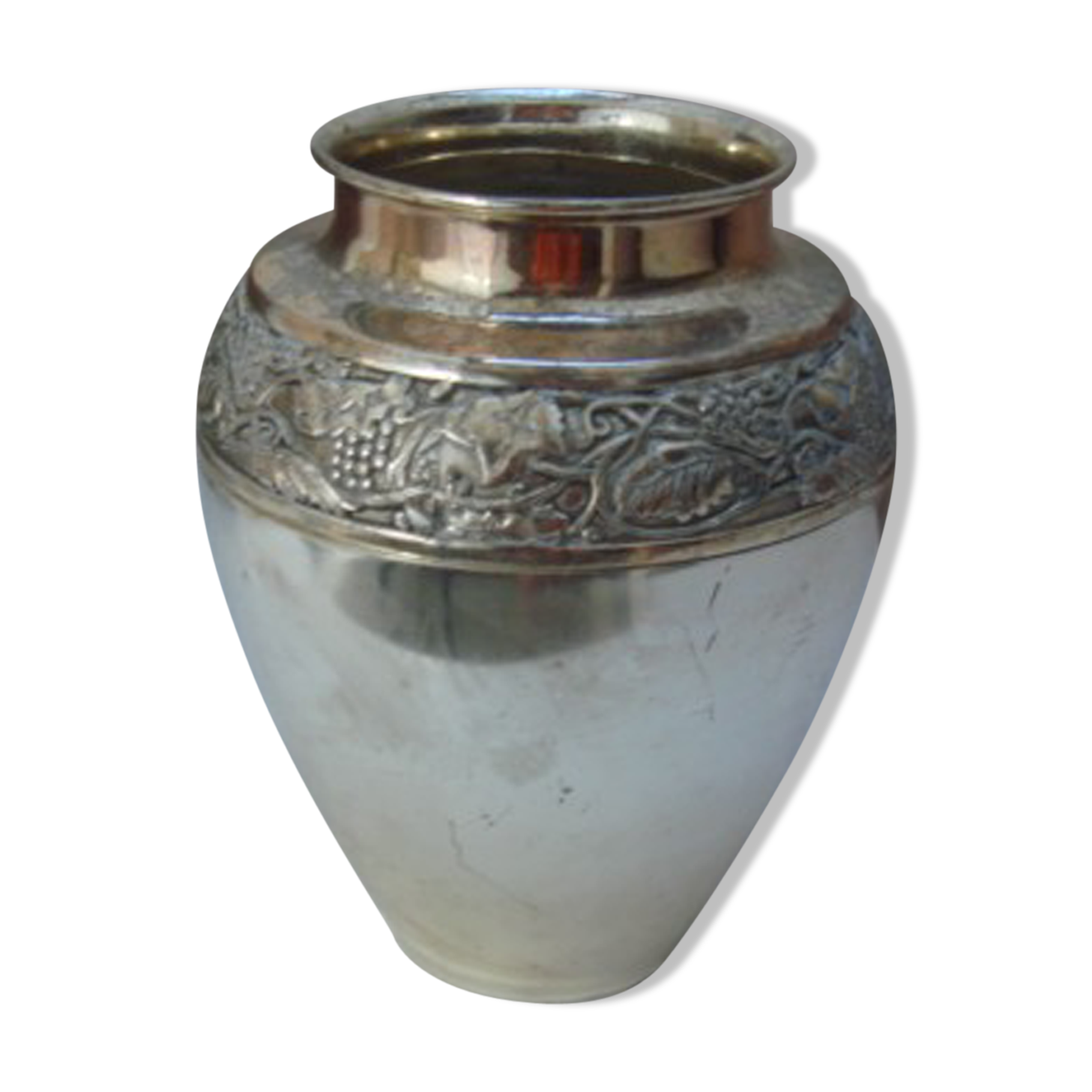 Vase in silver plate