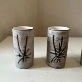 Verres à pastis Henri Cimal galerie Palissy Vallauris