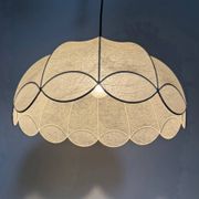 German mid-century "Cocoon" wavy chandelier by Goldkant, 1970s