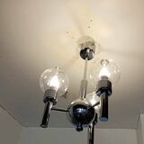 Chandelier with 3 branches space art 70's murano