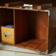 Caisse, cabinet de métier en bois vintage
