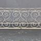 Bed in wrought iron of time end XIX painted white