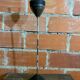 Vintage Cast Iron Stand Ashtray + Chrome Metal Arm