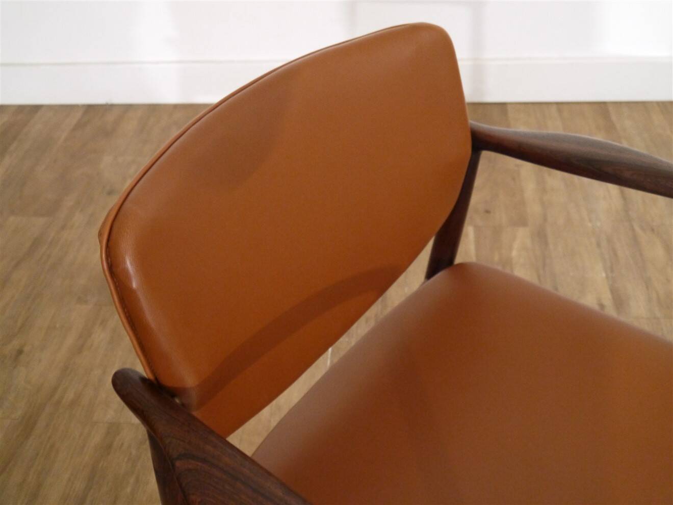 Danish armchair in Rio rosewood by Erik Buch