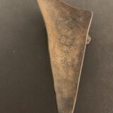 Brutalist metal ashtray or empty pocket signed R. Roux, 1950