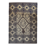 Jute-Wool Handwoven Kilim Rug, Living Area, Indian Traditional RUG\CARPET