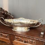 Louis XV-style vase. Silver plated.
