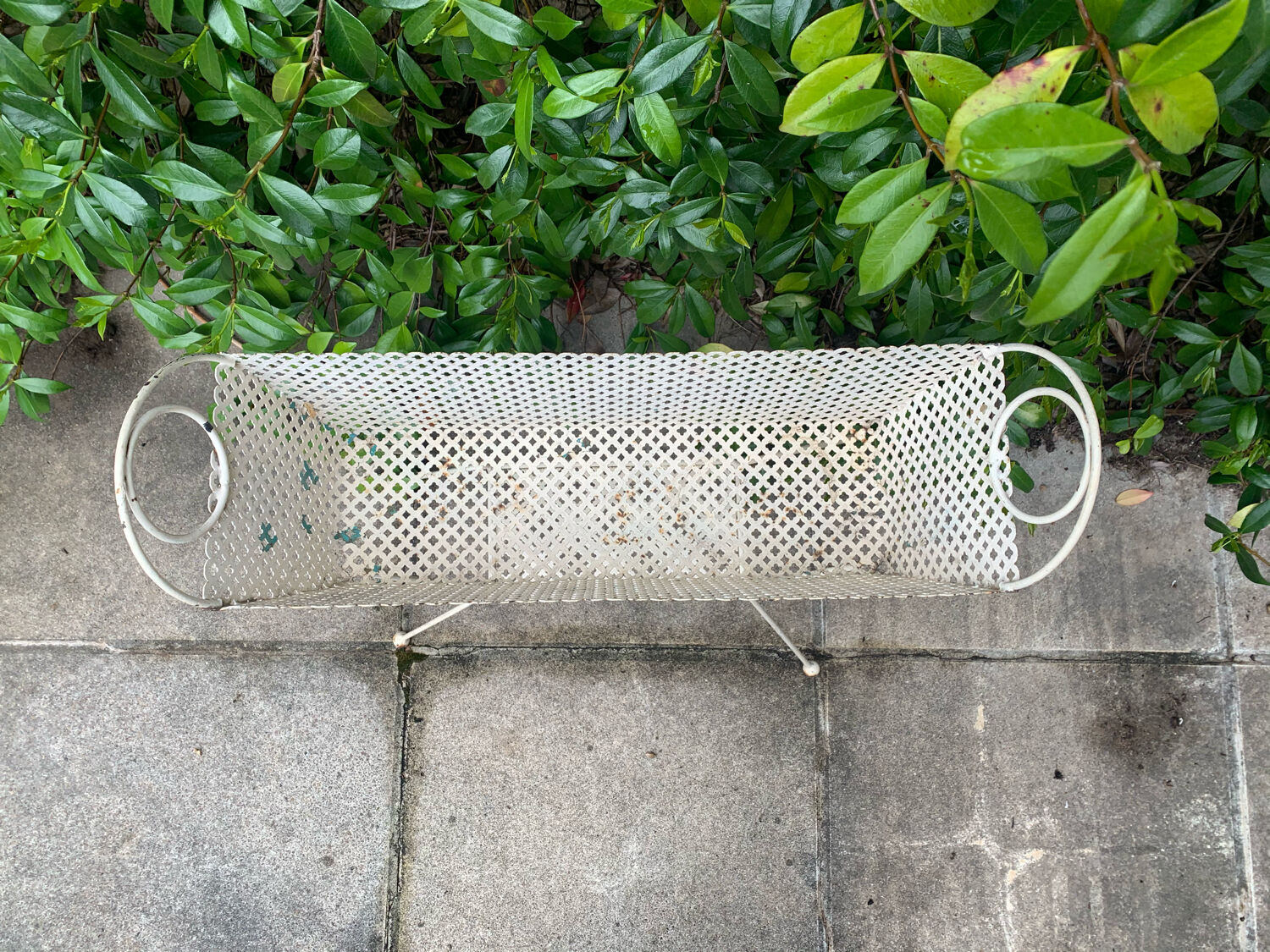 Perforated metal planter