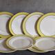 Eight dessert plates from Salins service "Menton" 50s