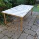 Marble and brass coffee table