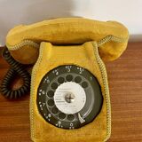 Socotel S63 telephone with its gold velvet shell