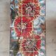 Vintage coffee table metal chrome annes 70 painted ceramic sign vallauris la grange